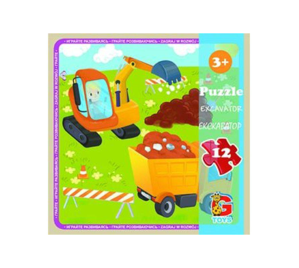 Пазли G-Toys "Транспорт" 12 деталей (LT07)