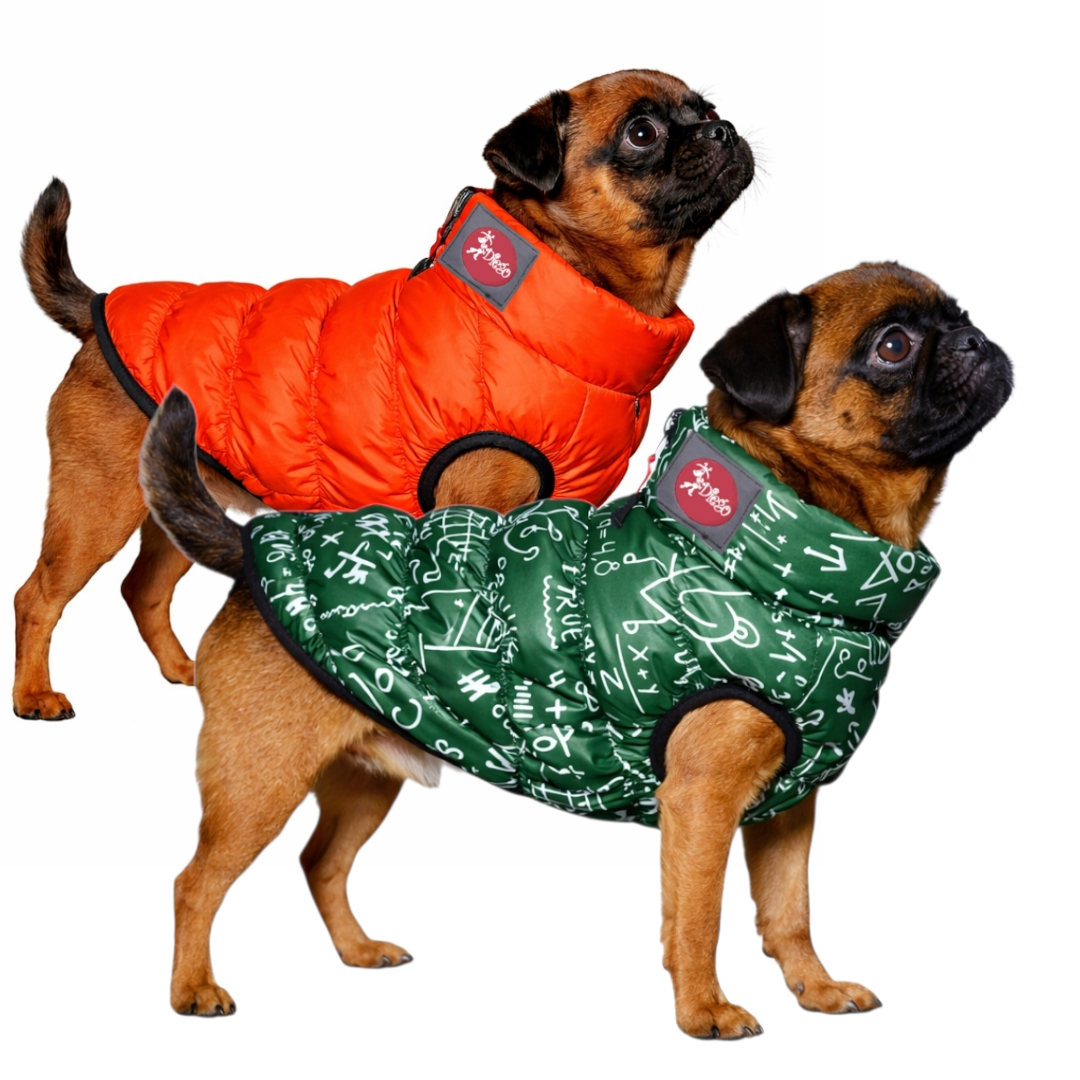 Жилет для собак двосторонній Diego Sport Double Піфагор р. 2 Зелений (124182003)