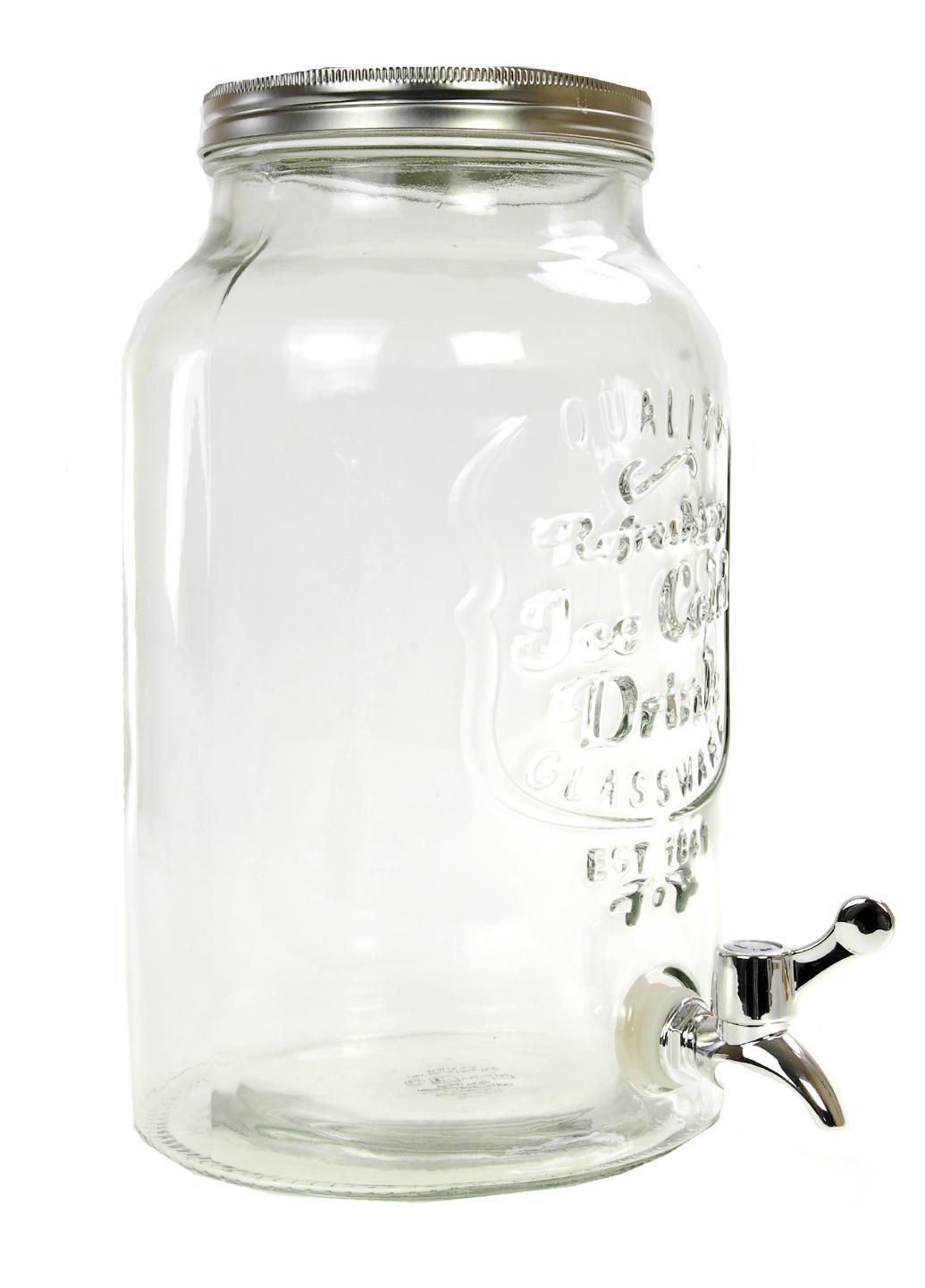 Емкость для хранения напитков ERNESTO M18-370308 Прозрачный/Металлик