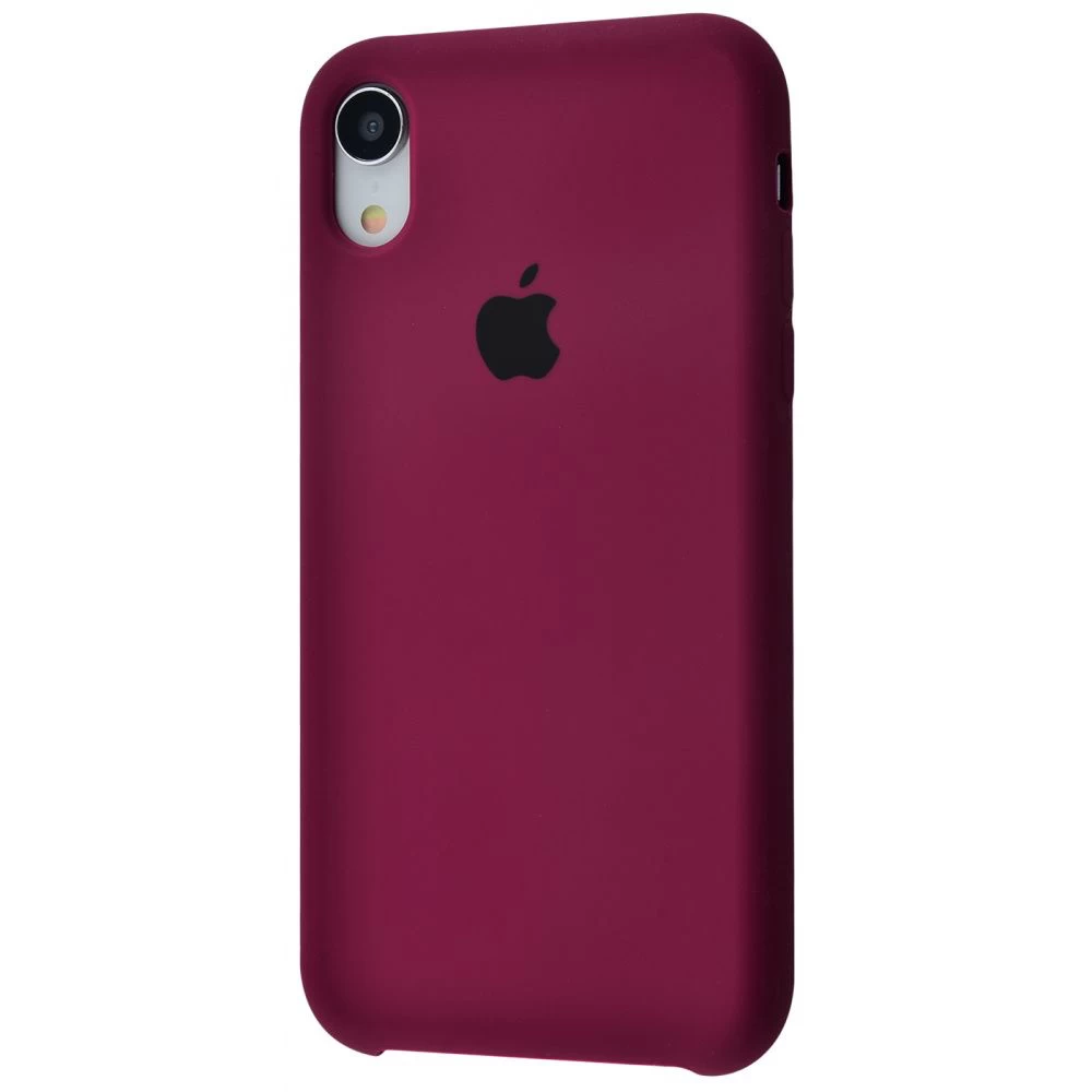 Силіконовий Чохол Накладка Silicone Case для iPhone XR Maroon Marsala