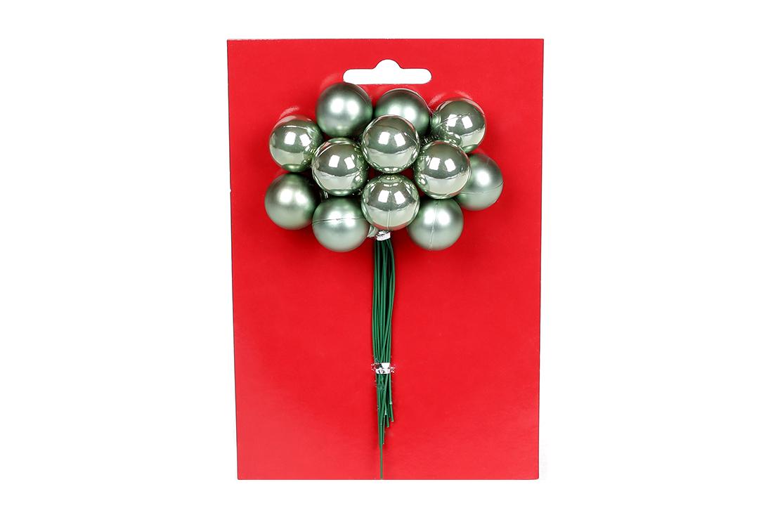 Гроздь ягод Bonadi для декора 12 шт. 2 см Мятный (898-230)