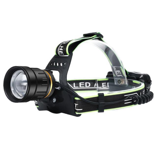 Фонарь налобный PLD-A12-TG 2x18650 Type-C Black (ws56618)