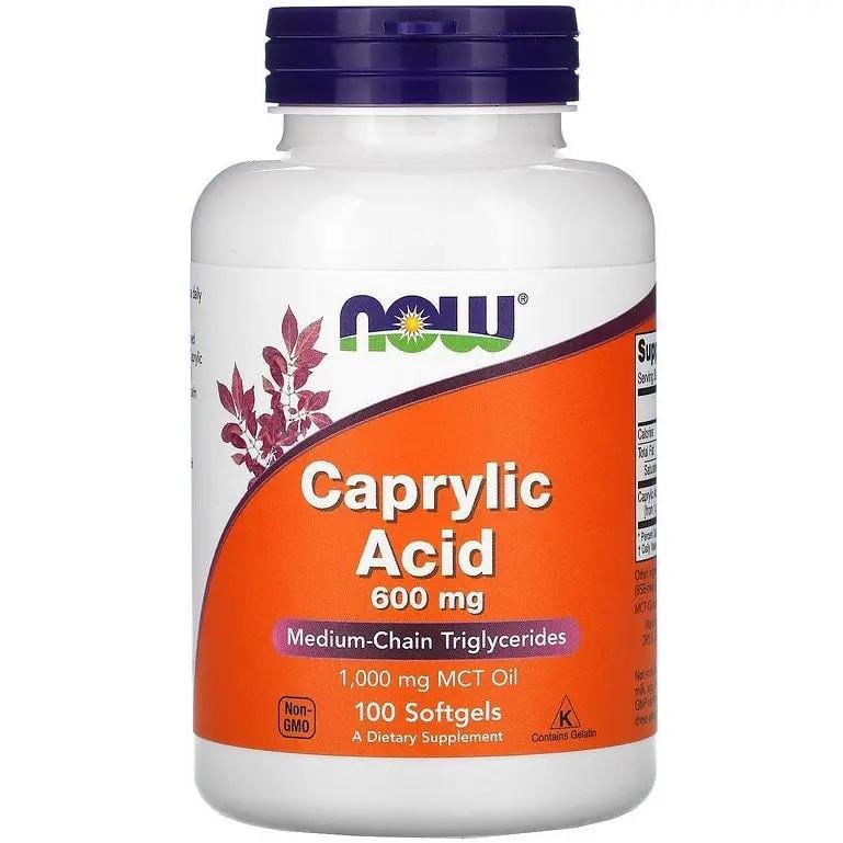 Каприловая кислота Now Foods Caprylic Acid 600 мг 100 таб.