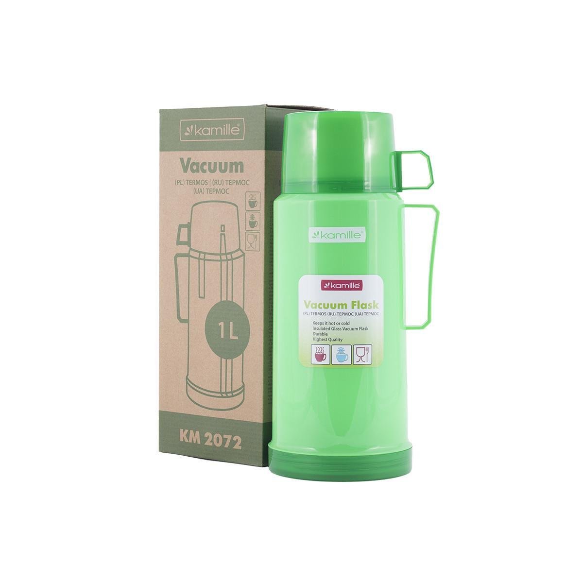 Термос Kamille KM-2072-GR 1 л Зелений (112110) - фото 2 Термос Kamille KM-2072-GR 1 л Зелений (112110) - фото 2