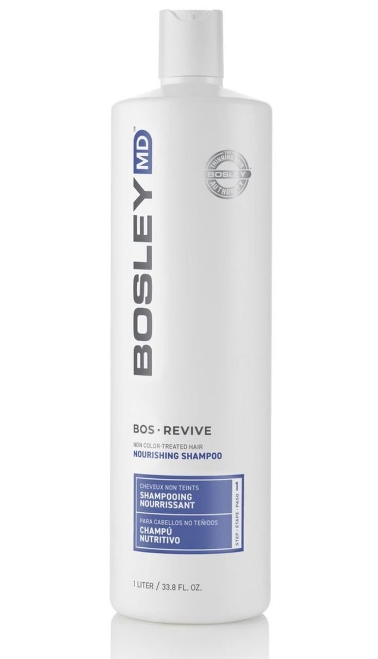 Шампунь поживний для стоншеного нефарбованого волосся Bosley MD Bos Revive Nourishing Shampoo 1 л