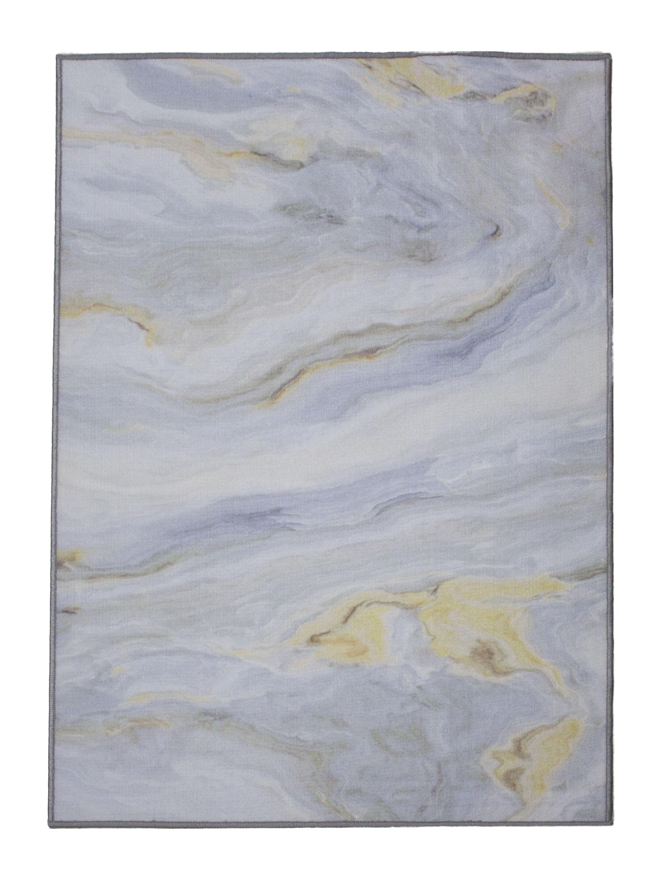 Килимок Print Digital 100x150 см Білий мармур (24167033)