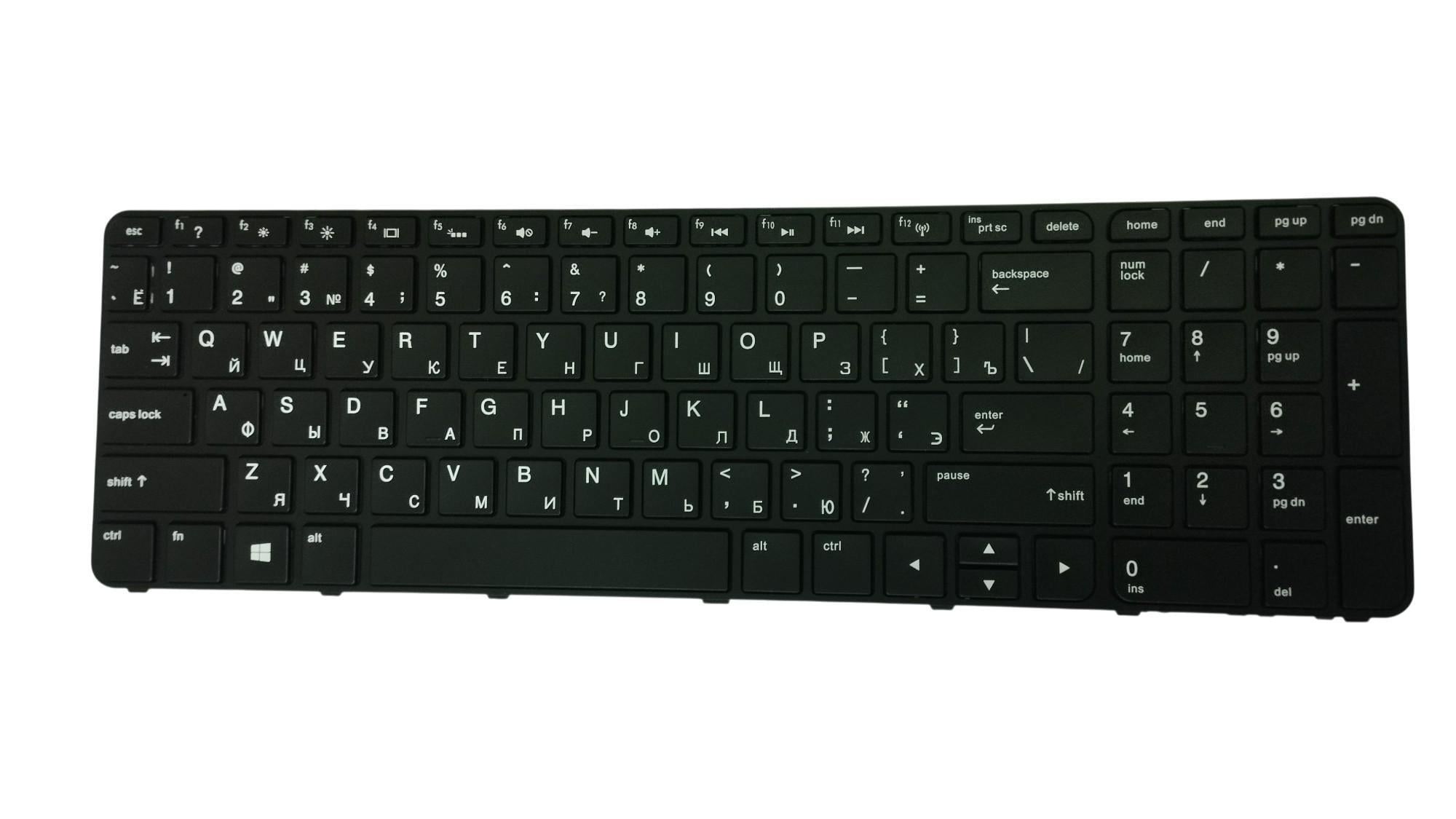 Клавиатура для ноутбука HP ProBook 450 G3 с подсветкой Light Black Frame Black Клавиатура для ноутбука HP ProBook 450 G3 с подсветкой Light Black Frame Black