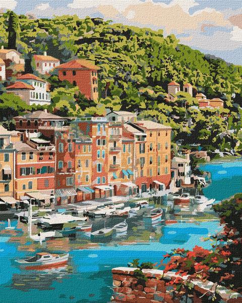 Картина по номерам Идейка Морская Живописная бухта 40х50 см в термопакете (KHO2273)