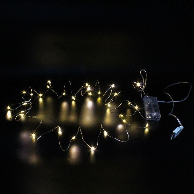 Гирлянда Xmas Copper Капля росы WW WARM W от батареек/USB 50 Led 5 м (CK2)