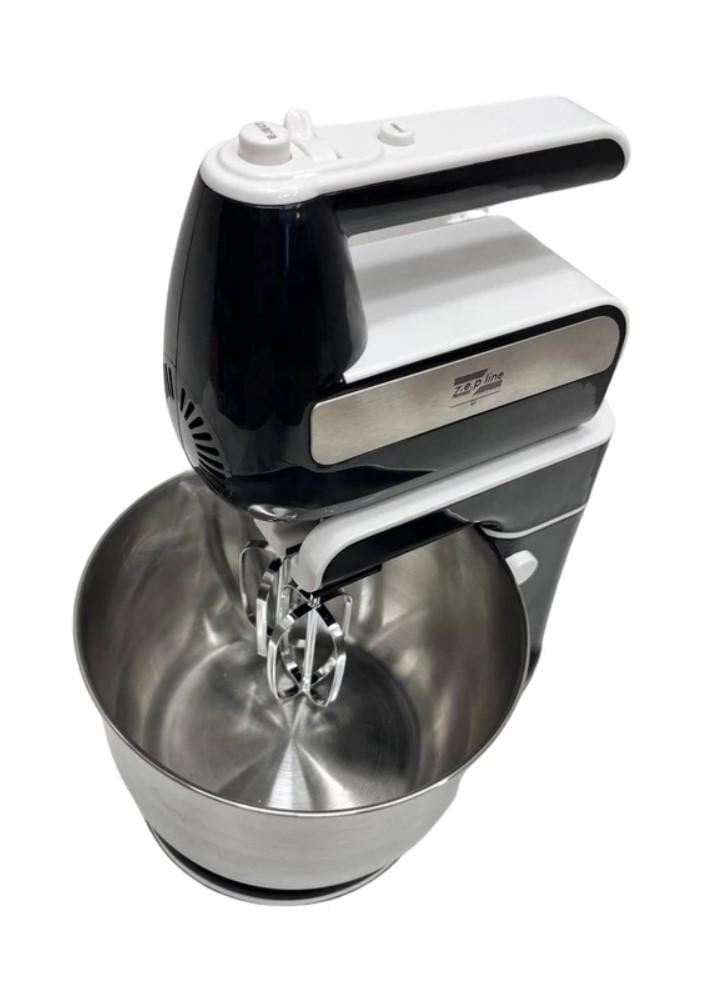 Миксер кухонный ZP-120 с металлической чашей 4 л с подставкой 1500 Вт (Mksr-15) Миксер кухонный ZP-120 с металлической чашей 4 л с подставкой 1500 Вт (Mksr-15)