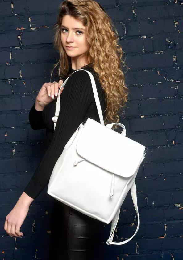 Рюкзак жіночий Sambag Loft MZN Білий (22200008)