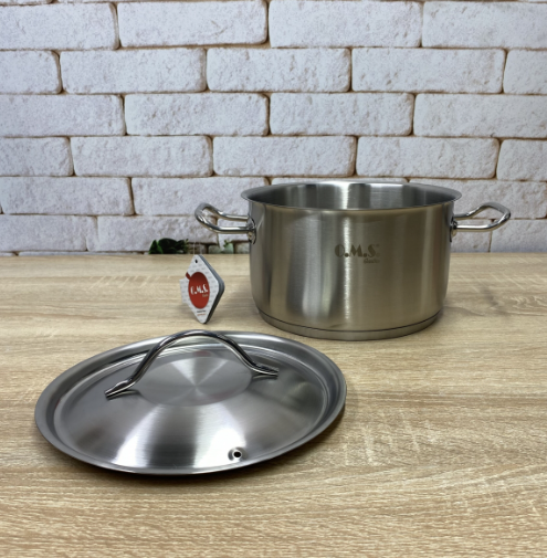 Каструля-сотейник OMS 2070-L з нержавіючої сталі з кришкою для газу та індукції 1,7 л - фото 5 Каструля-сотейник OMS 2070-L з нержавіючої сталі з кришкою для газу та індукції 1,7 л - фото 5