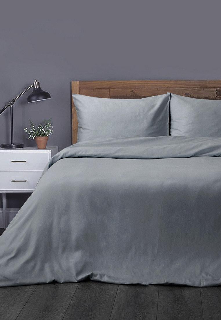 Комплект постельного белья евро Lotus Отель Сатин Классик Серый (svt-200x220279)