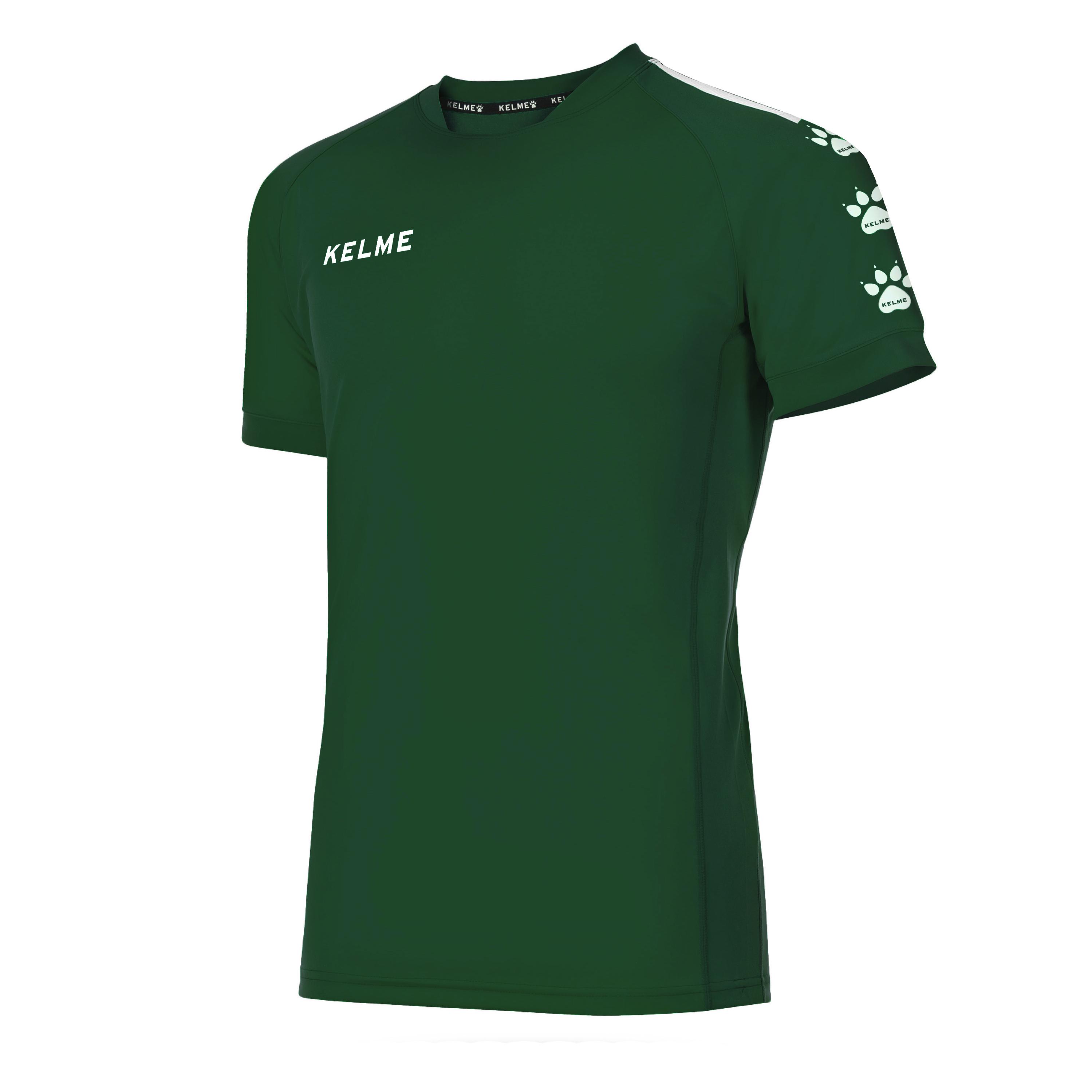 Футболка Kelme Lince к/р XS Зеленый/Белый