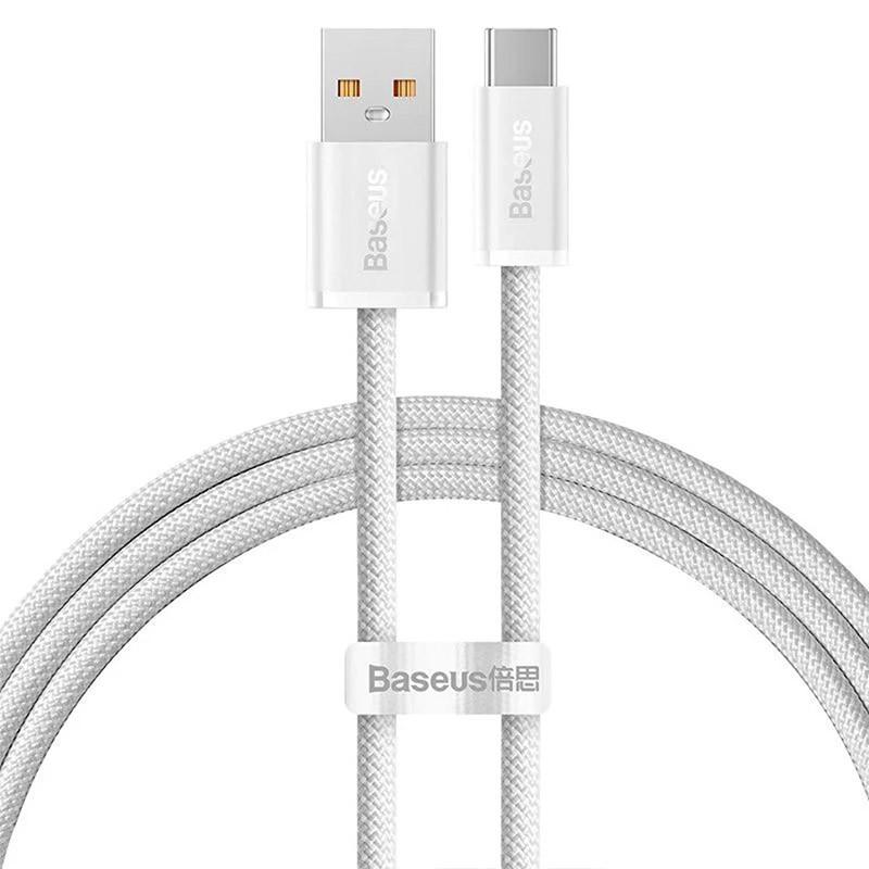Дата-кабель BASEUS Dynamic Series USB Type-C 100W 1 м White (CALD000616)