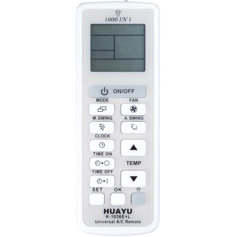 Пульт Huayu для кондиционера K-1036E/L 1000 кодов (3475)