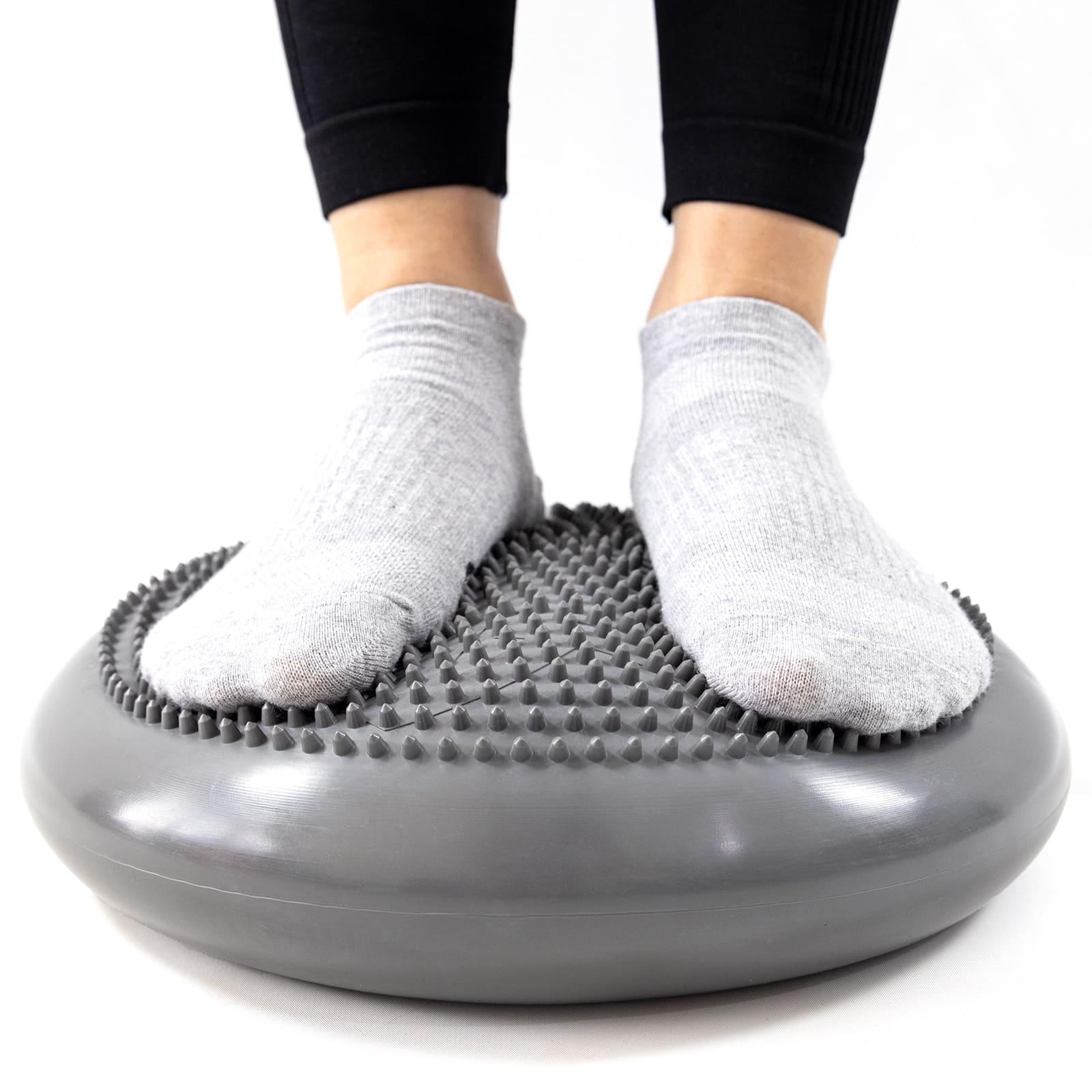 Балансувальна подушка OSPORT для фітнесу Сірий (OF-0058) - фото 3