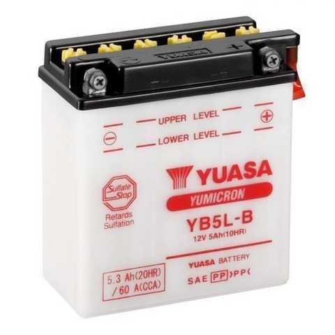 Аккумулятор YuasaBatteryEuropeGmb МОТО YuMicron Battery YB5L-B сухозаряженный 12V 5,3Ah