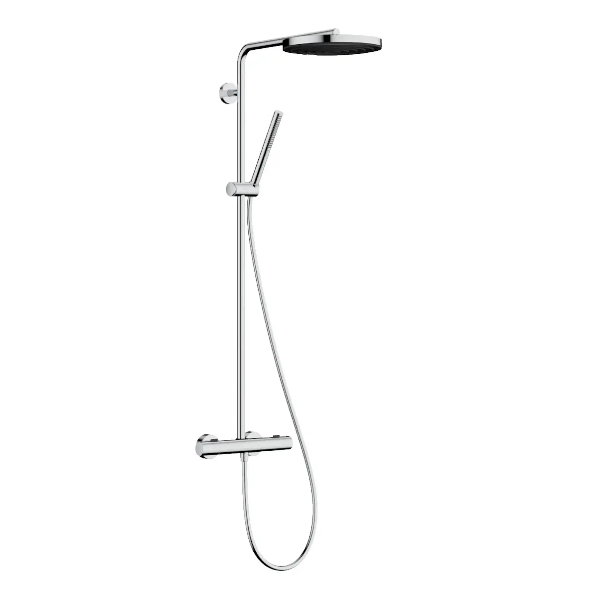 Душевая система Hansgrohe Pulsify S Puro Showerpipe 260 1jet EcoSmart Ecostat Fine с термостатом металл Хром (24223000)