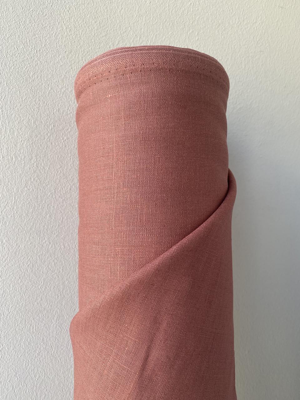 Ткань LINEN PLUS 100% лен 143 см 134/603 Терракотовый - фото 3