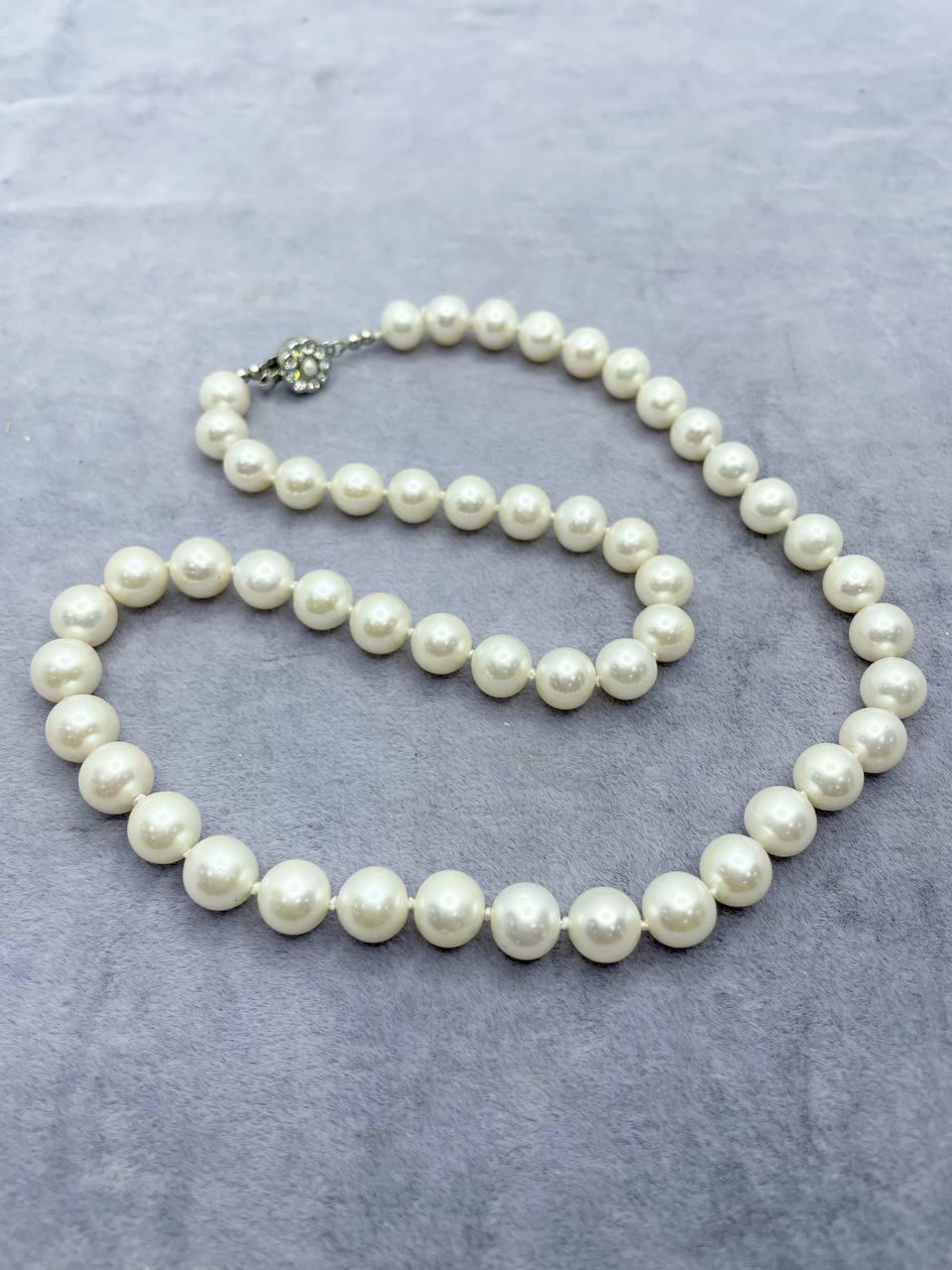 Намисто перли 8 мм 45 см Білий (1230)