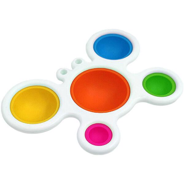 Игрушка-антистресс Simple Dimple/брелок Краб с карабином Белый (58521)