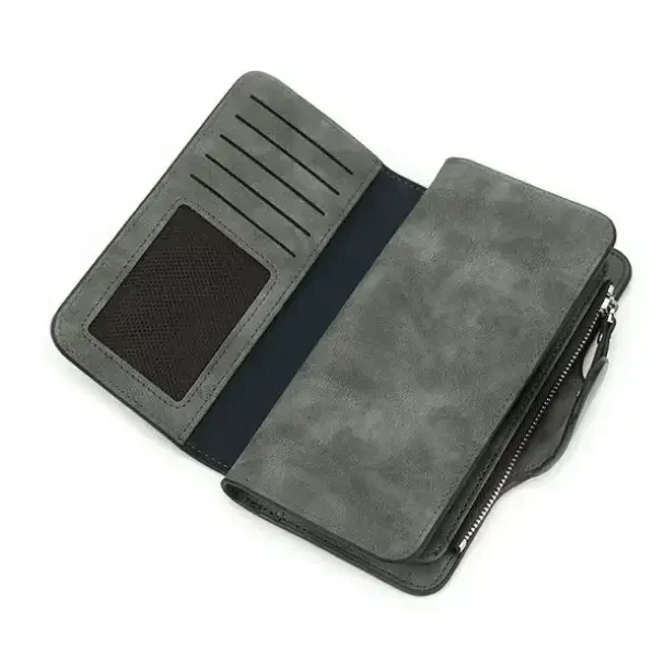 Кошелек женский Baellerry 2345 5 отделений под купюры 18,5х11х3 см Графитовый - фото 4