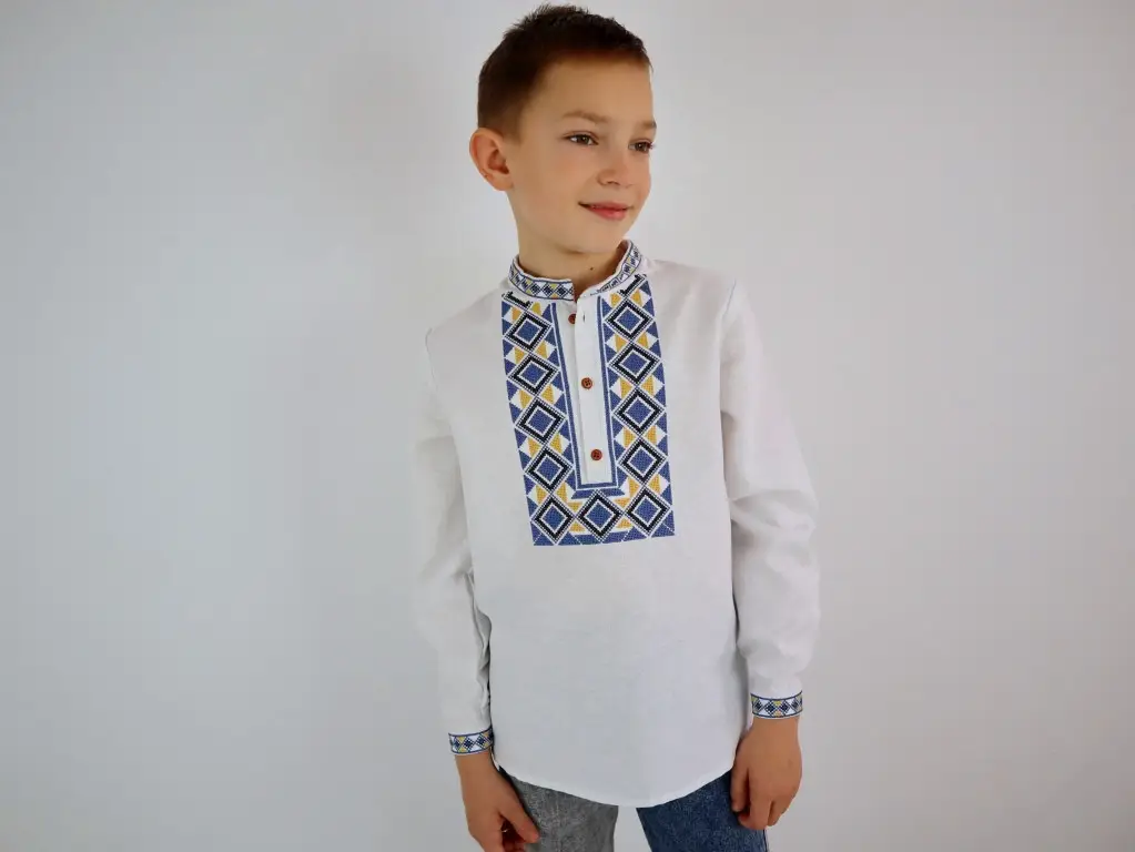 Рубашка детская с вышивкой XRmaster Эней 116 см (0001643) - фото 6