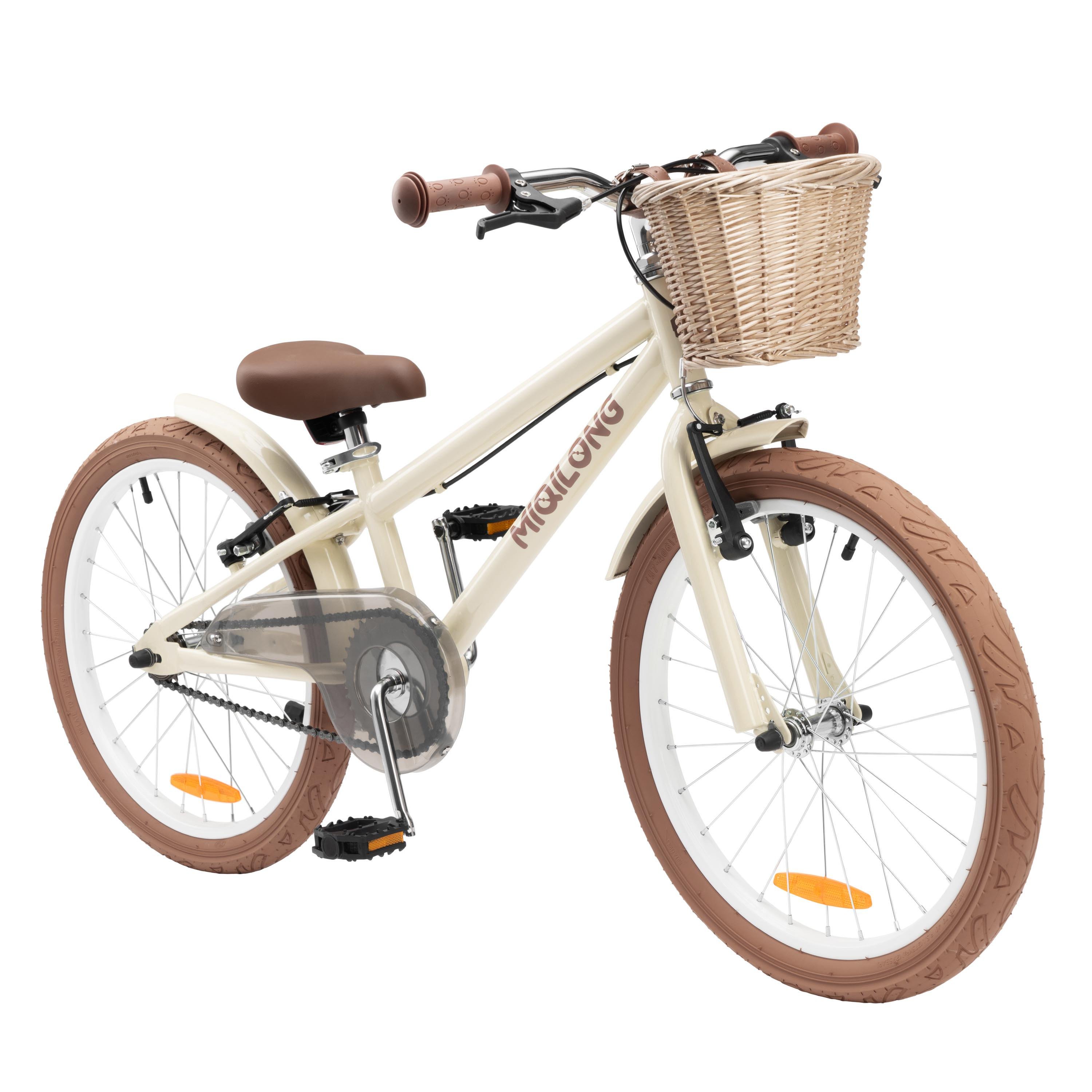Детский велосипед Miqilong RM 20" с корзиной из натурального ротанга Бежевый (RBB-RM20-BEIGE) Детский велосипед Miqilong RM 20" с корзиной из натурального ротанга Бежевый (RBB-RM20-BEIGE)