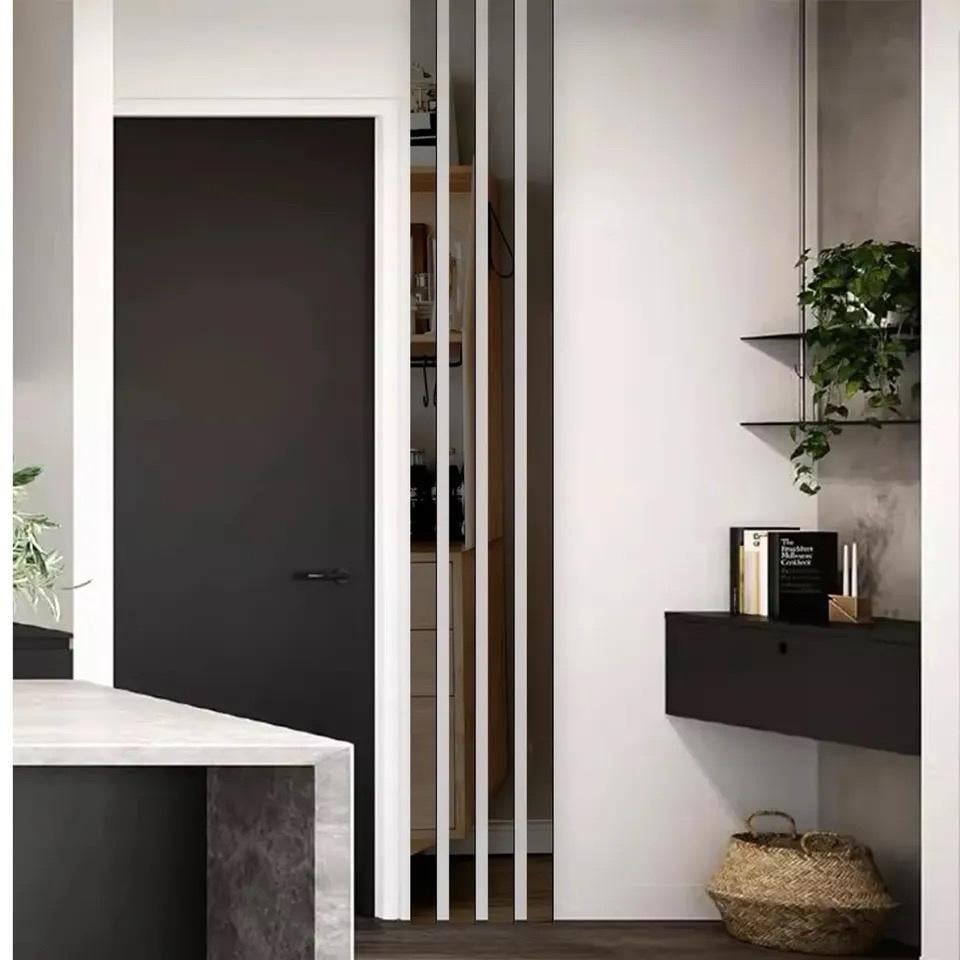 Наклейка интерьерная Молдинг-50 на стену 5х240 см 2 шт. Черный (21994089)