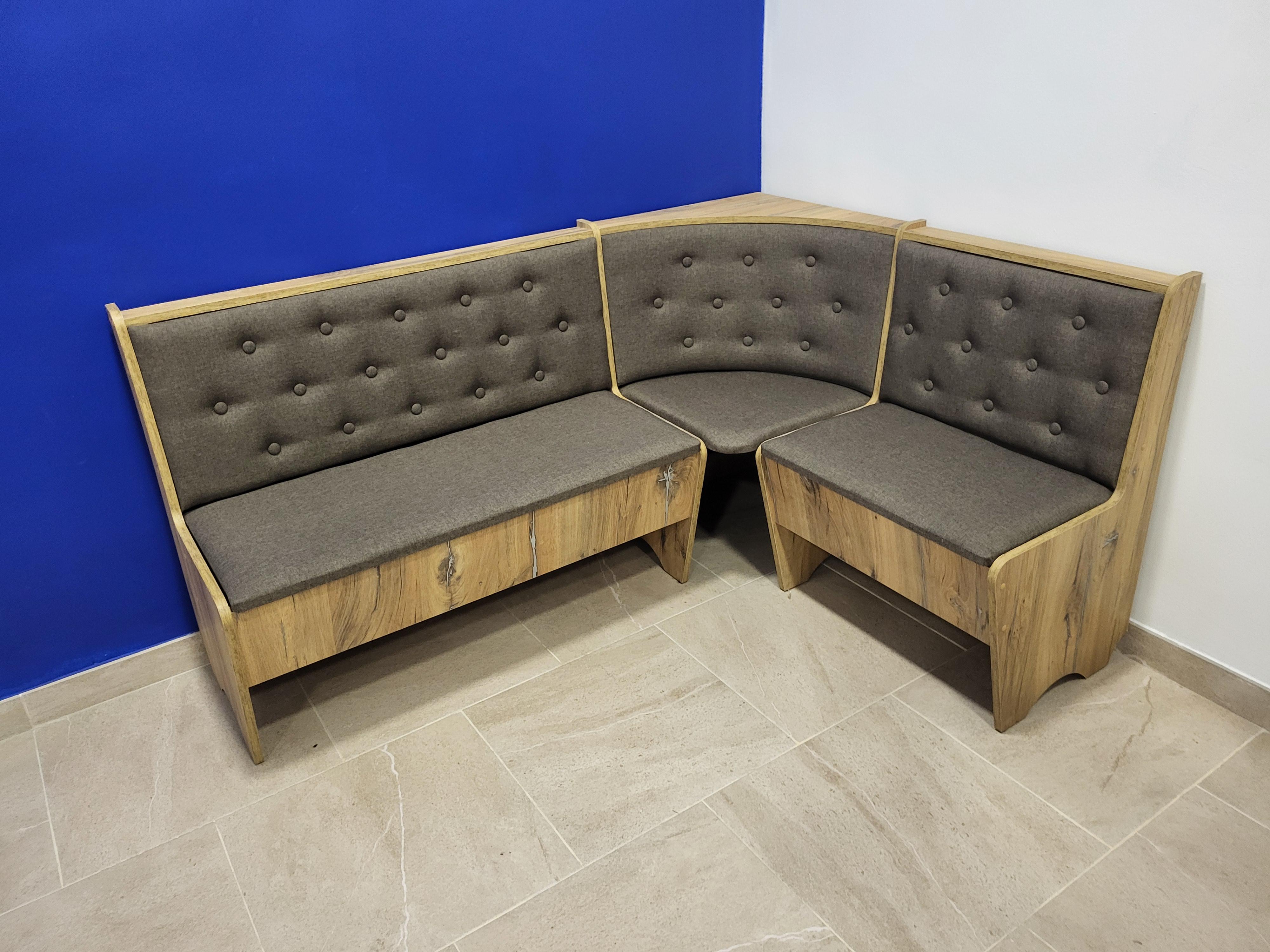 Кухонный уголок Семейный 113,5х153,5 см Дуб Флагшток/Дорандо (K-DF-D)