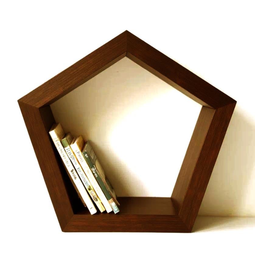 Полка книжная настольная из дерева Лаубах Терракот (КПА-026132)