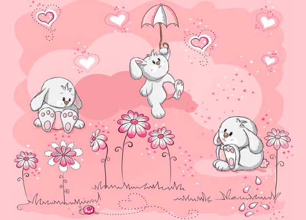 Фотообои Artside Зайчики 25012