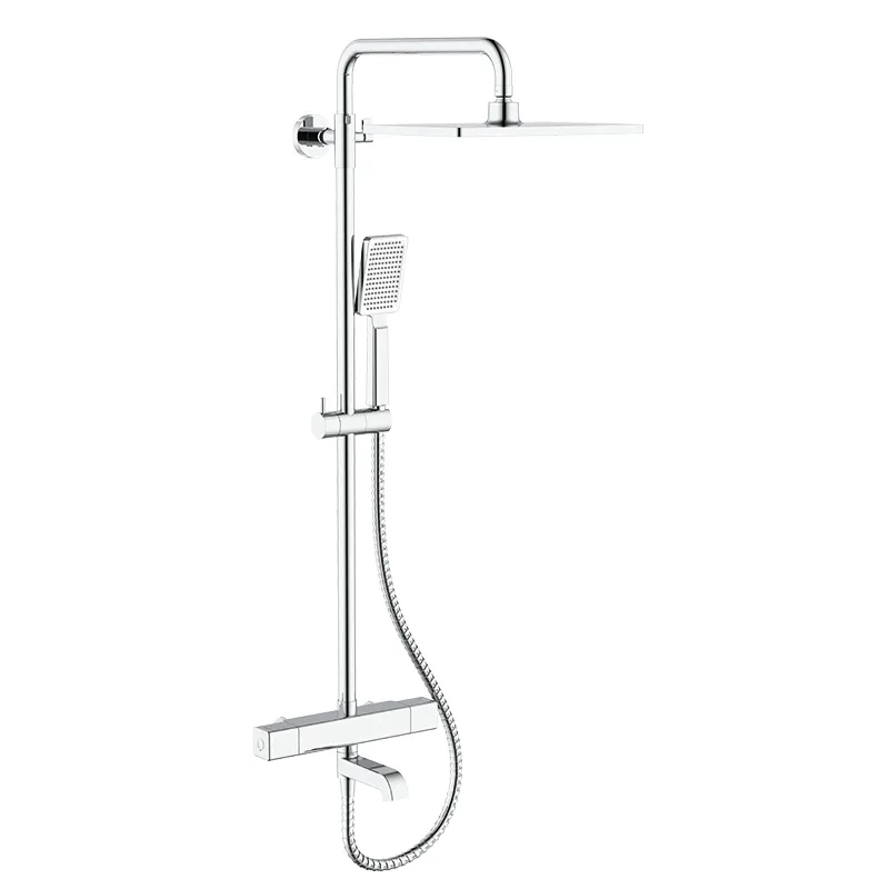 Душевая колонна KOER KB-57011-01 с термостатическим смесителем Хром (KR4724)