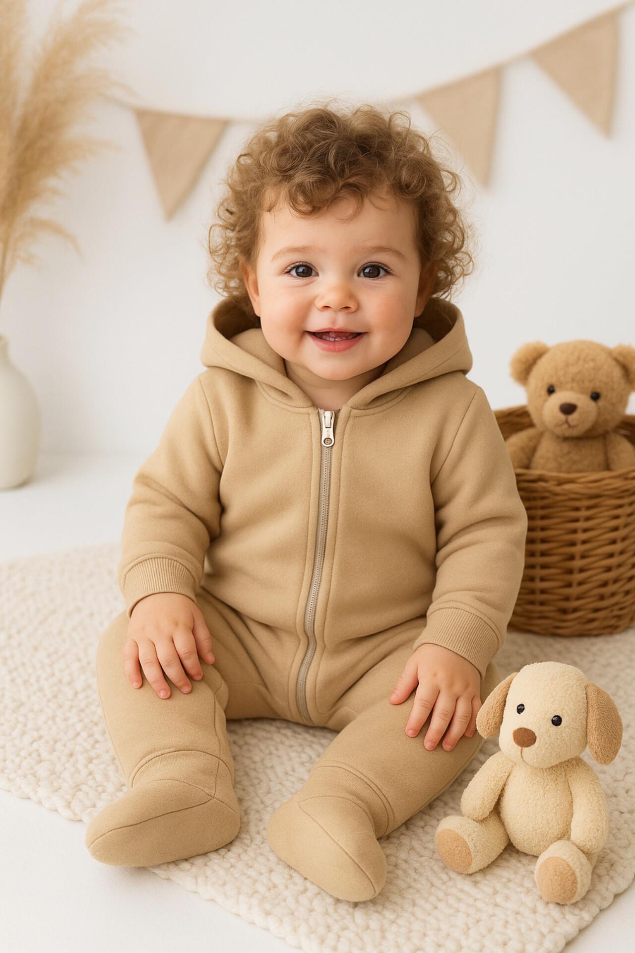 Комбінезон дитячий утеплений Тімі текс з відкритими ручками та закритими ніжками 74 см Таш