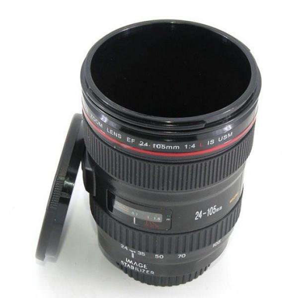 Термочашка у вигляді об'єктива Canon EF 24-105 Чорний (2908)