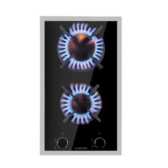 Варочная панель газовая KLARSTEIN Goldflame Domino Prime на 2 конфорки 4,2 кВт (10037806) Варочная панель газовая KLARSTEIN Goldflame Domino Prime на 2 конфорки 4,2 кВт (10037806)
