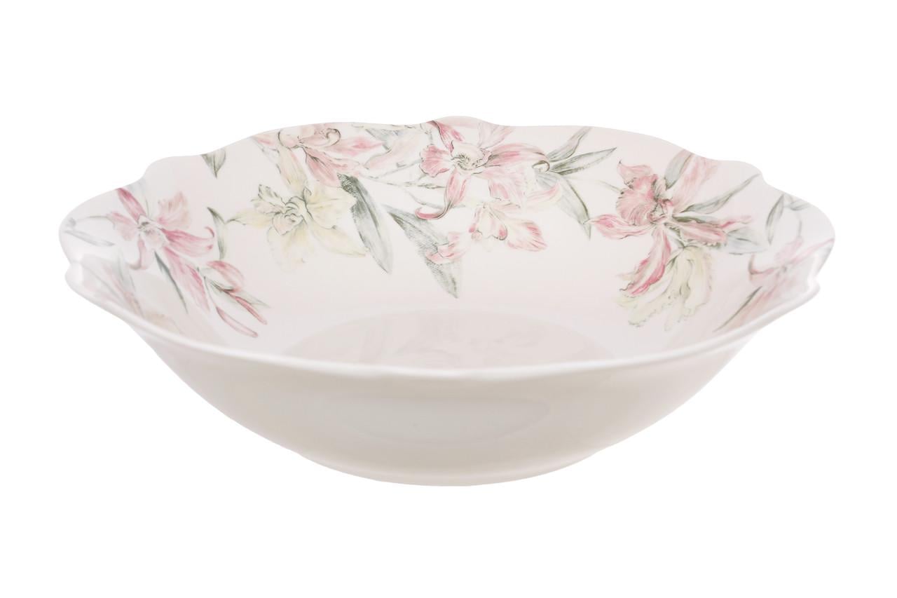 Салатник Bona Di Pink Orchid порцеляновий 1150 мл (K155)