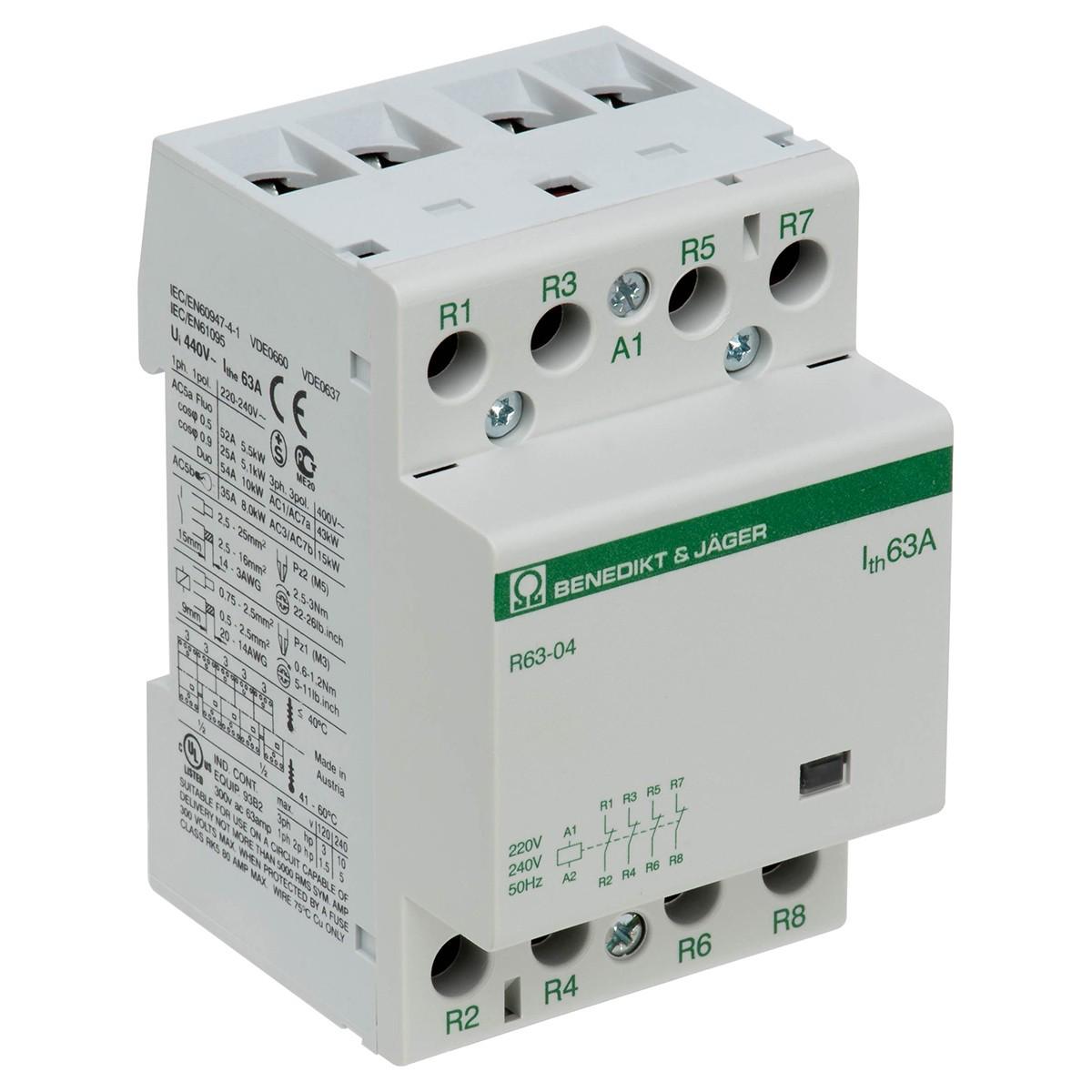 Контактор Benedict R63-04 63 А 4NC 230 В 50 Hz (16529)