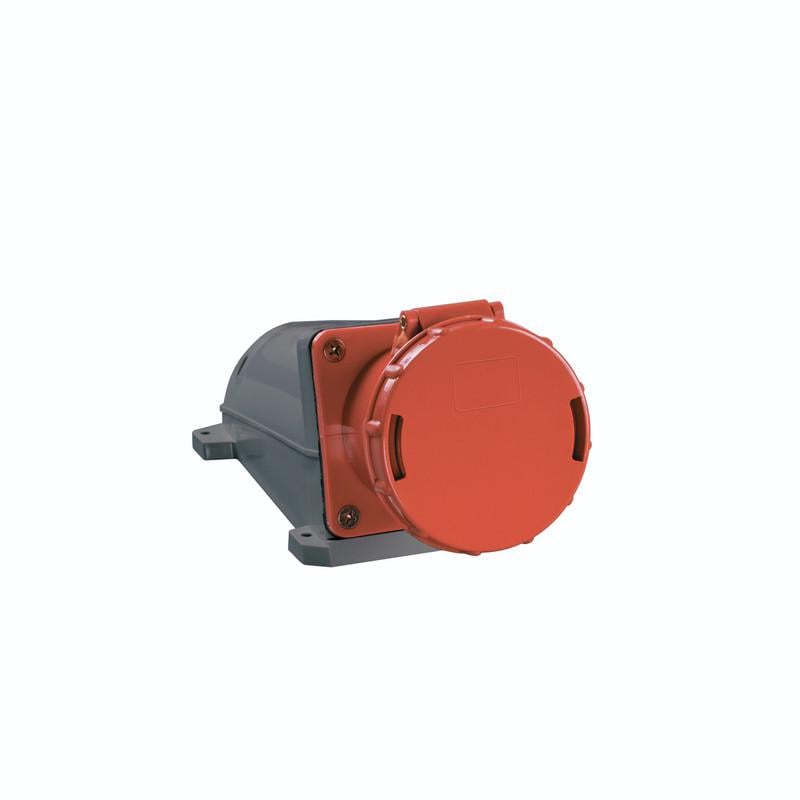 Силовая розетка UEC ЗСИ-135 3P+N+PE 63А 380 В стационарная IP54 Красный (PSR12-063-5-U)