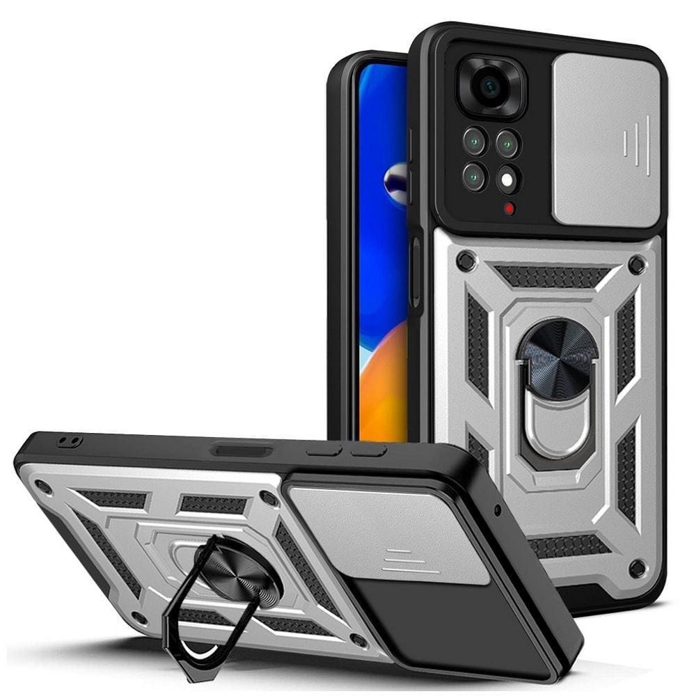 Чехол с защитой камеры 3DGuard Xiaomi Redmi Note 11 Silver (32501-59)