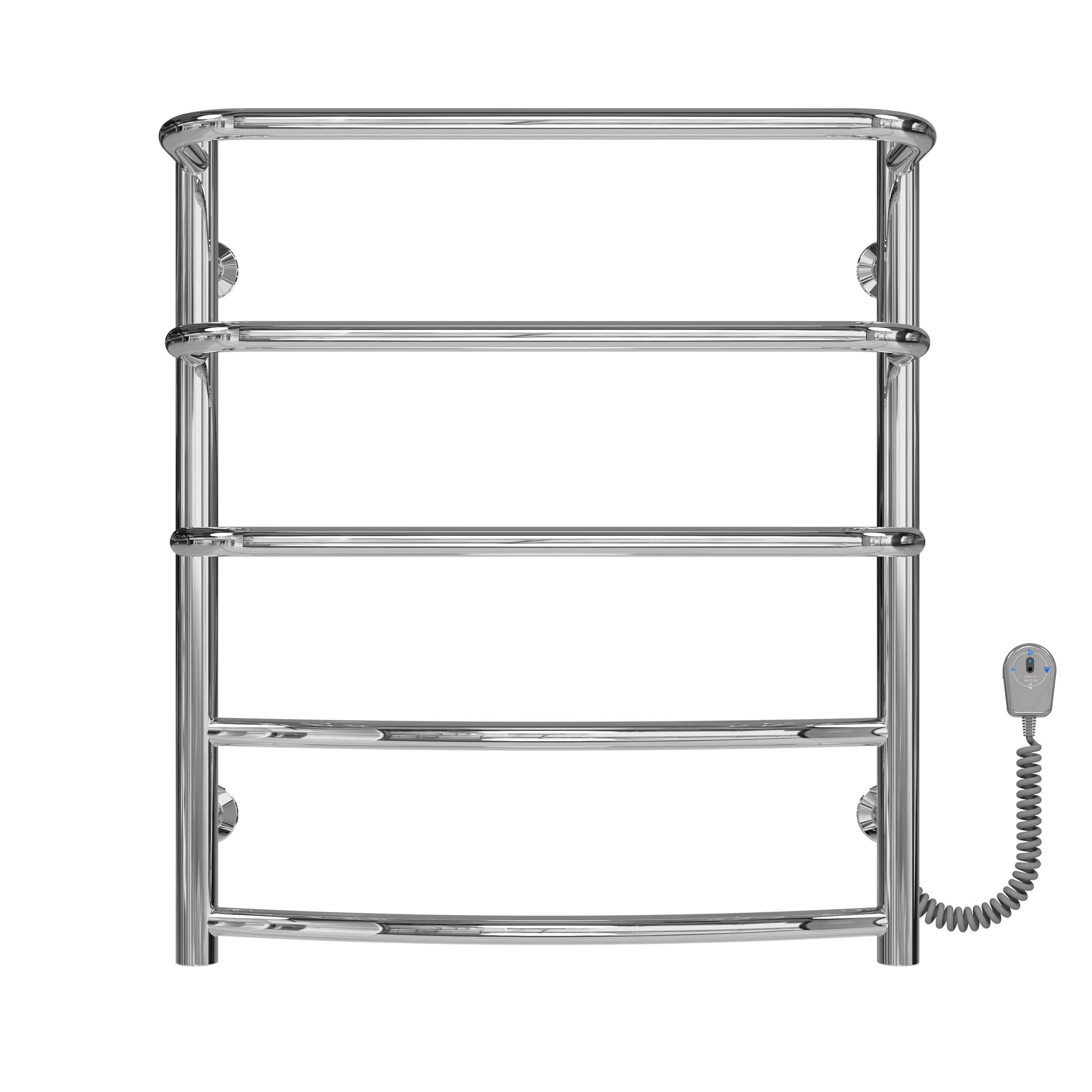 Полотенцесушитель электрический Deffi Каскад Дуга П5 EF16 правое подключение нержавеющая сталь 400х600 мм Хром (C.KD.60.40.5.E.C.R.5)