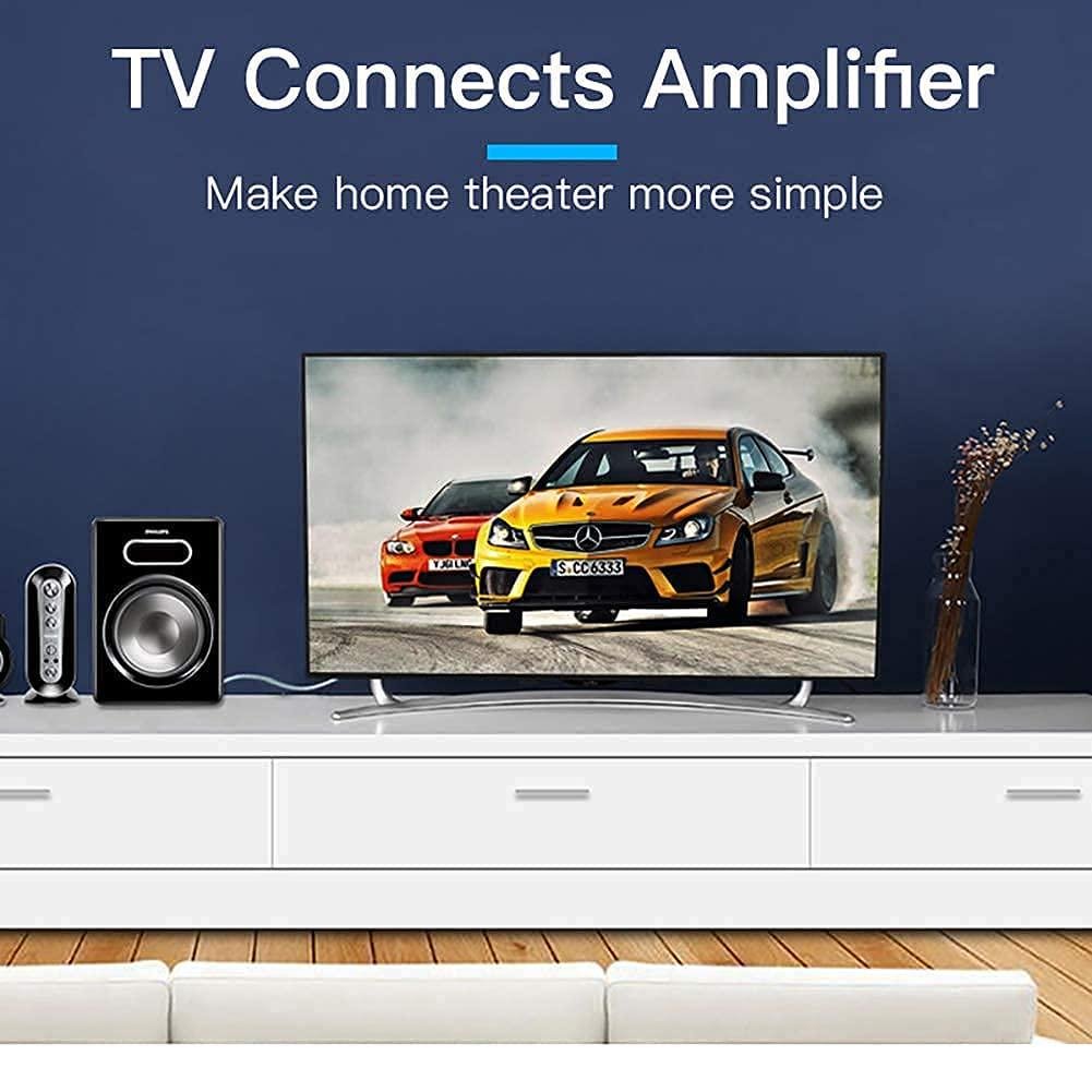 Аудиокабель Vention 3.5 мм на 2RCA позолоченные контакты 8 м Черный (BCFBK) - фото 3 Аудиокабель Vention 3.5 мм на 2RCA позолоченные контакты 8 м Черный (BCFBK) - фото 3