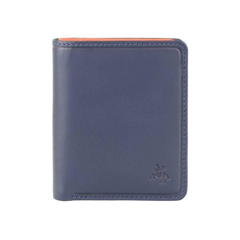 Кошелек мужской Visconti Piana c RFID Steel Blue/Orange (PLR70 ST/BL/OR)