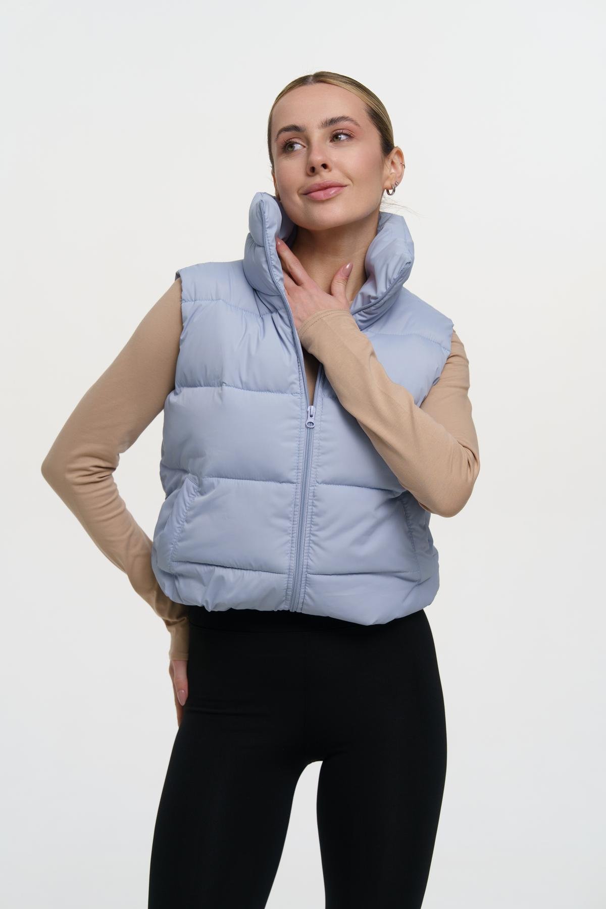 Жилетка жіноча укорочена Intruder Lola з утепленням M-L Блакитний (1343916509/5/2)