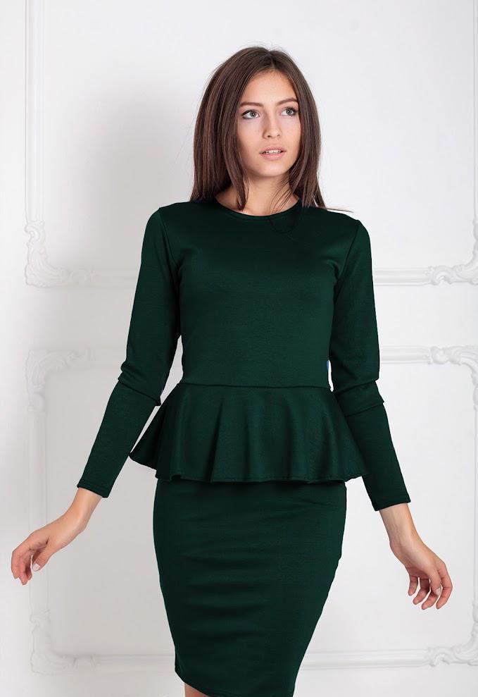 Платье женское Podium Cranefly 14897-DARKGREEN L Зеленый