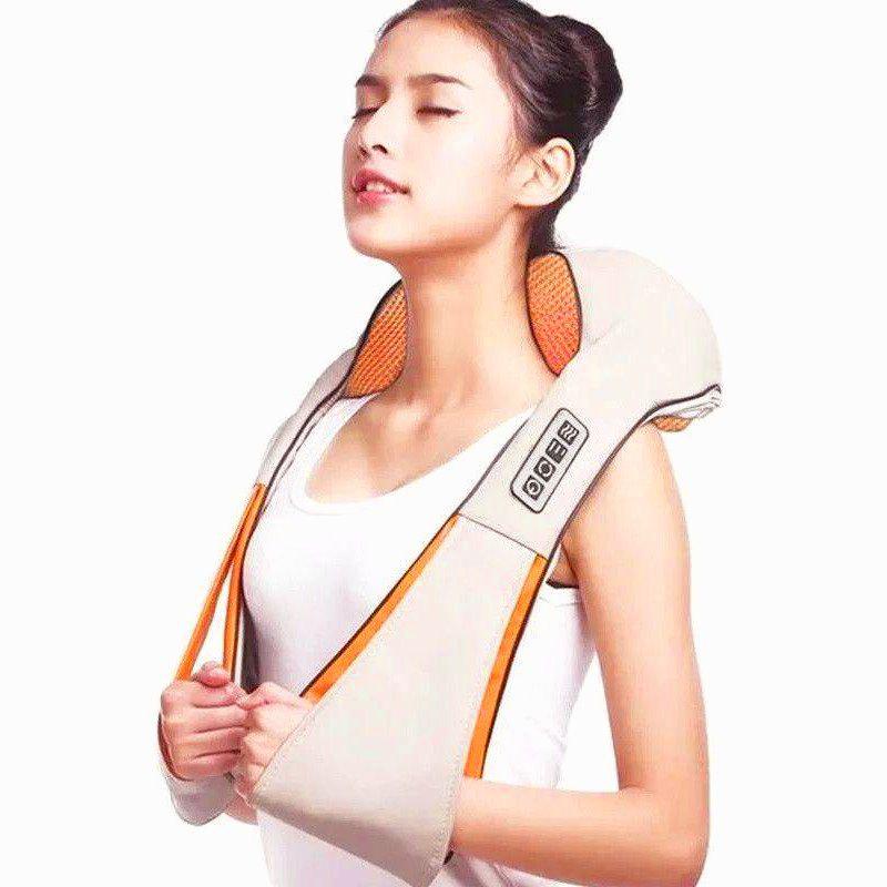 Массажер роликовый для шеи/плечей и спины Massager of Neck Kneading с прогреванием (10647245) - фото 3