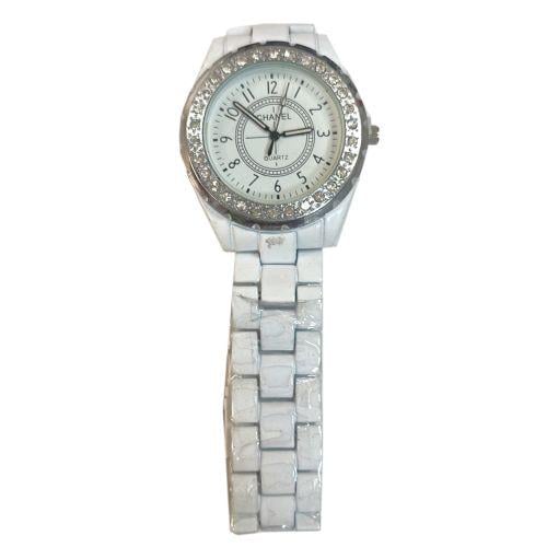 Наручные часы 204 керамика с кристаллами Белый (29079581)