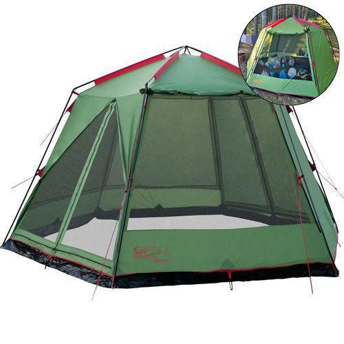 Туристическая беседка-палатка Tramp Lite Mosquito 4,3х3,7х2,25 м Зеленый - фото 2