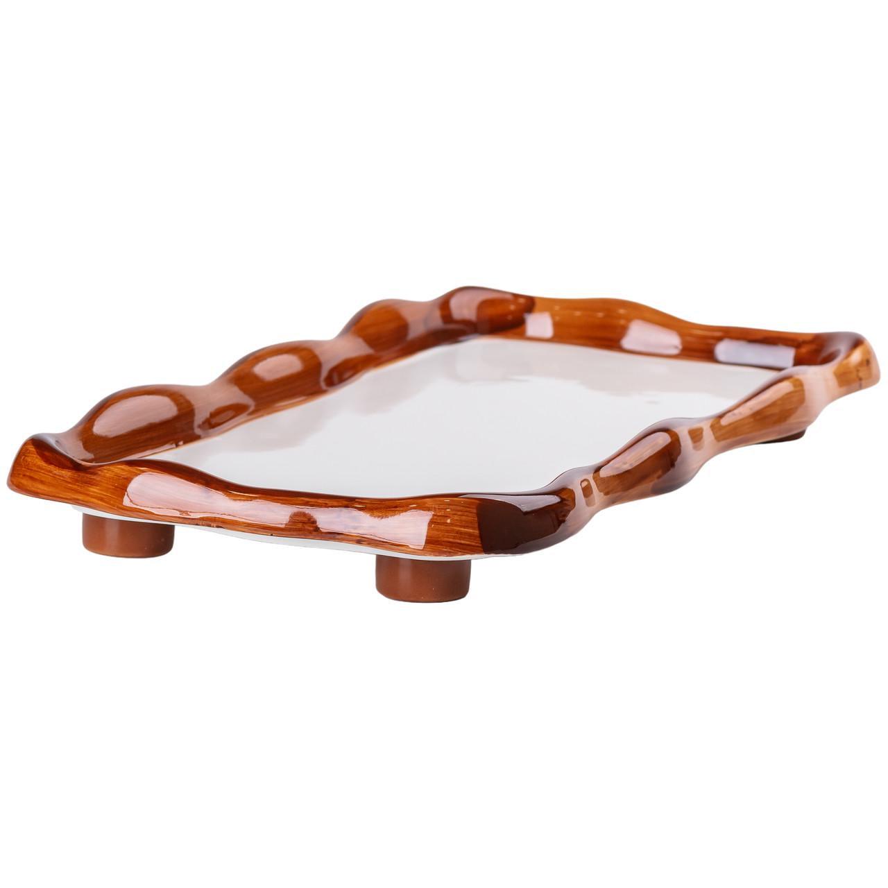 Чайный сервиз на 6 персон с керамической подставкой Шоколад - фото 4 Чайный сервиз на 6 персон с керамической подставкой Шоколад - фото 4